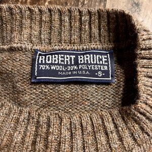 Robert Bruce Men's Crewneck Sweater - Rich Brown